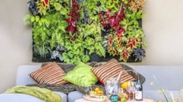 Elegant Green Wall Pocket Panel (3)