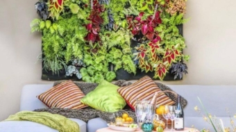 Elegant Green Wall Pocket Panel (3)