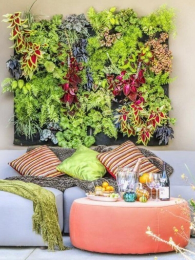 Elegant Green Wall Pocket Panel (3)